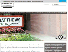 Tablet Screenshot of gomatthews.com